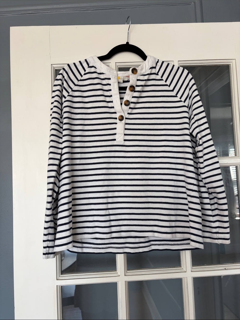 Boden Long Sleeve Striped Henley